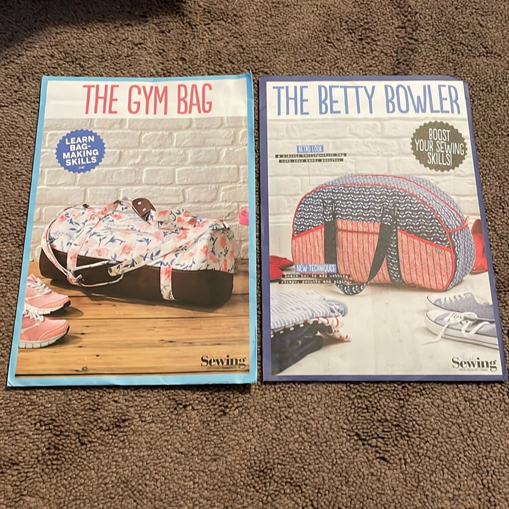 Simply Sewing Bag sewing patterns. Not opened. Includes pattern & instructions.